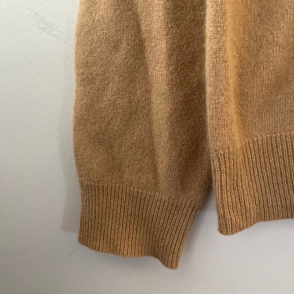 Sutton Studio Cashmere Only at Bloomingdale’s Vintage Tan Sweater Cardigan - Picture 3 of 7